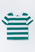 Green White Stripe T-Shirt