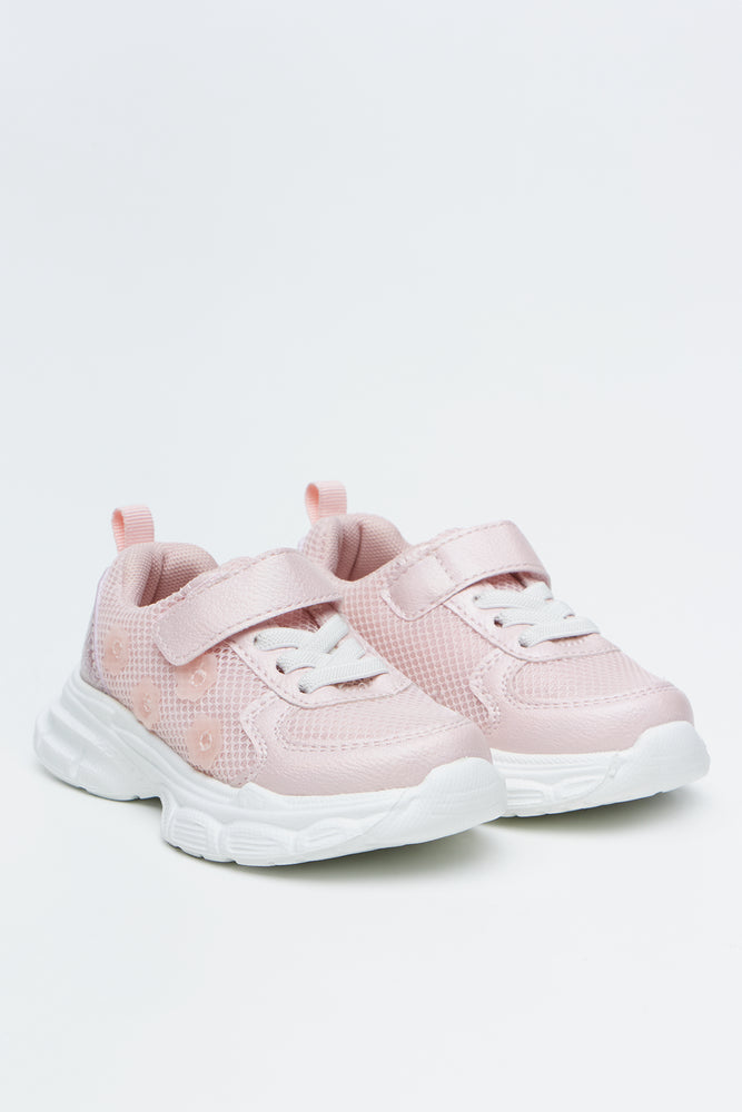 Pink Flower Detail Active Trainers
