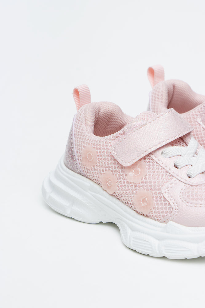 Pink Flower Detail Active Trainers (3)