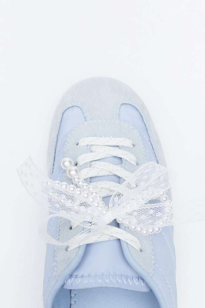 Dusty Blue Pearl Charm Sneakers (4)