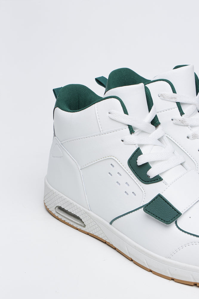 White Velcro High Top Sneakers (3)