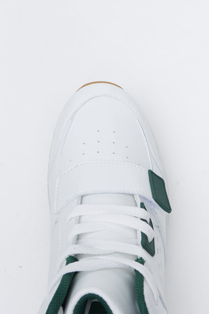 White Velcro High Top Sneakers (4)