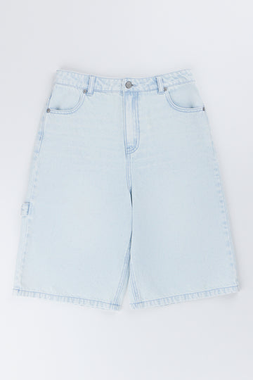 Light Blue Denim Bermuda Shorts