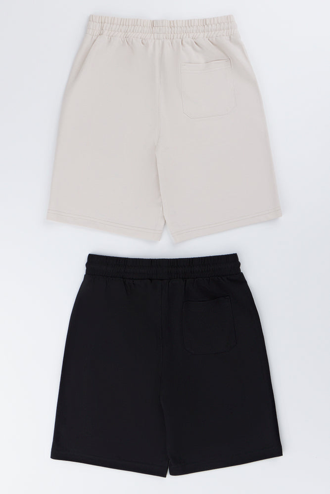2 Pack Knit Shorts (2)