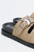 Studded Chunky Buckle Sandals (3)