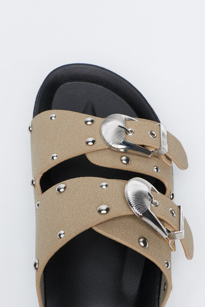 Studded Chunky Buckle Sandals (4)