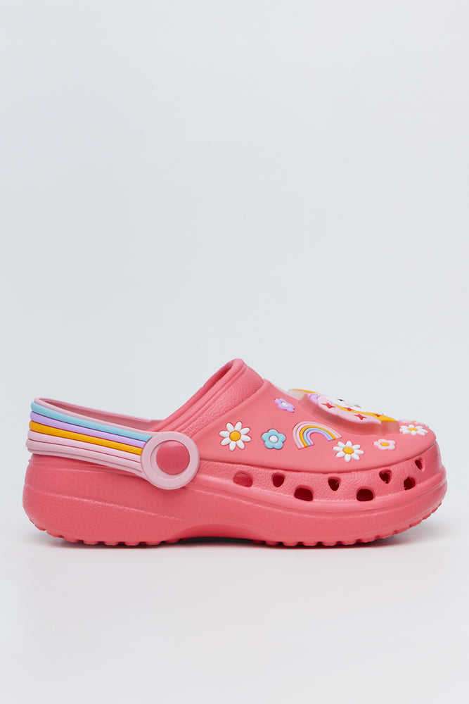 Unicorn Light Up Cerise Clogs (1)