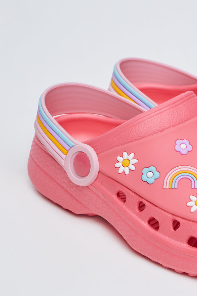 Unicorn Light Up Cerise Clogs (3)