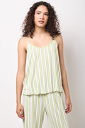 Green Striped Cami Lounge Set