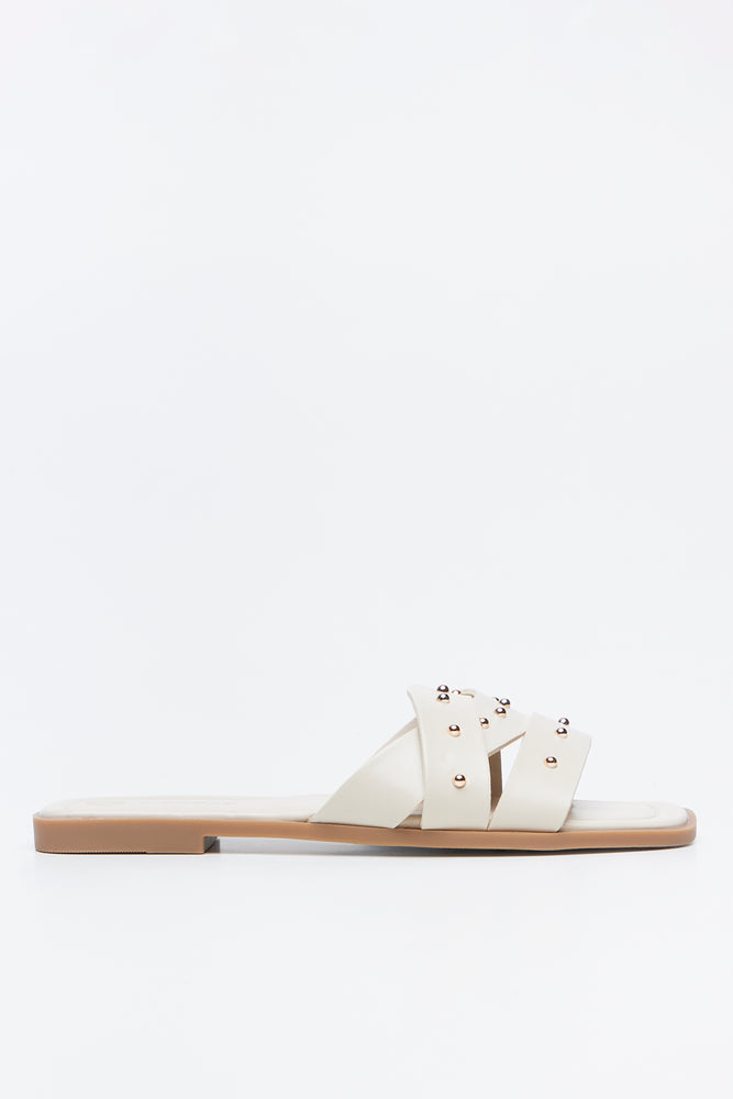 Stone Studded Mule Sandals (1)