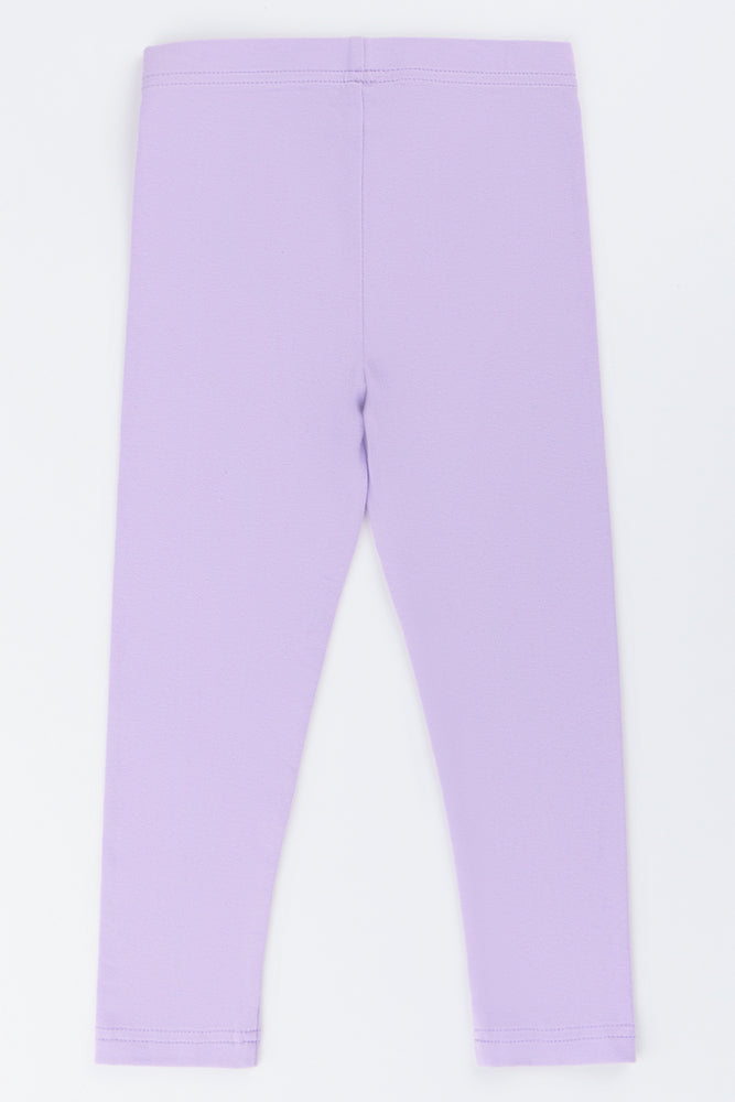 Purple Plain Leggings (2)