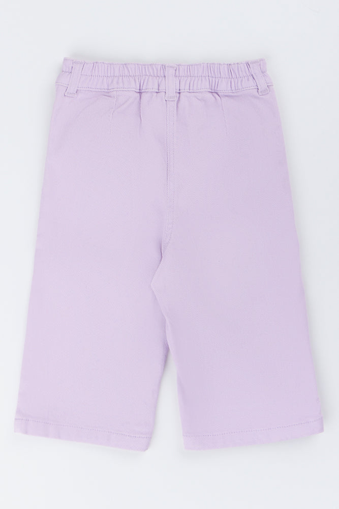 Lilac Wideleg Denim Pants (2)