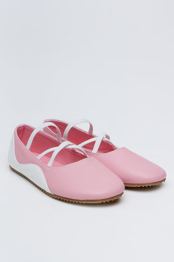 Pink Sporty Ballet Pumps