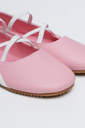 Pink Sporty Ballet Pumps (2)