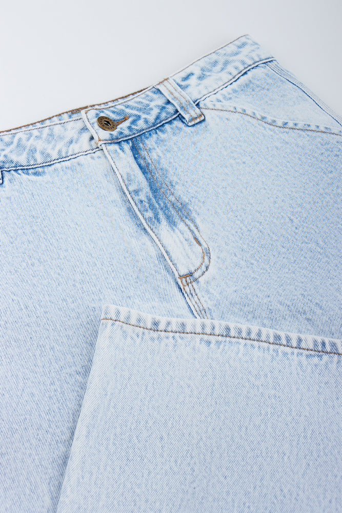 Light Blue Skater Fit Denim Jeans (1)