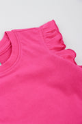 Pink Frill Sleeve Vest (1)