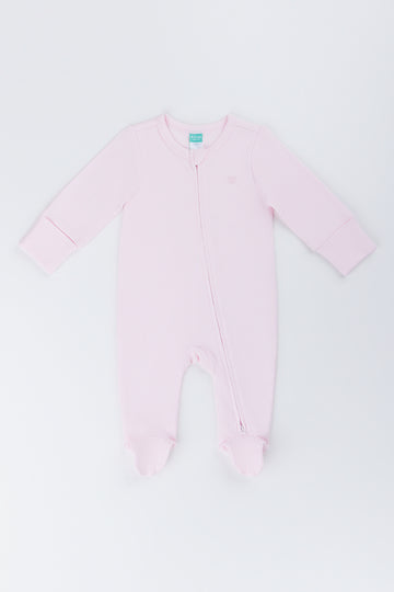 Pink Cotton Sleepsuit