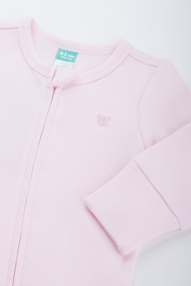 Pink Cotton Sleepsuit (1)