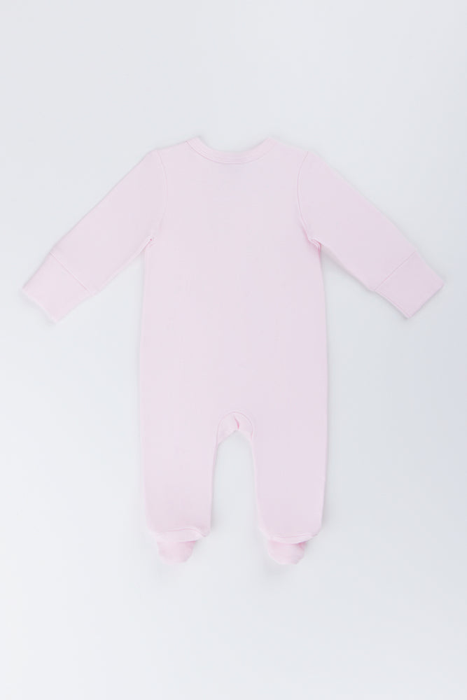 Pink Cotton Sleepsuit (2)