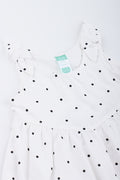 White Polka Dot Knit Dress (1)