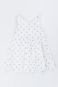 White Polka Dot Knit Dress (2)
