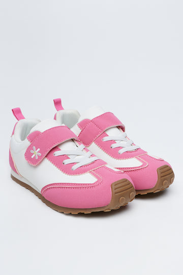 White Daisy Wide Fit Sneakers