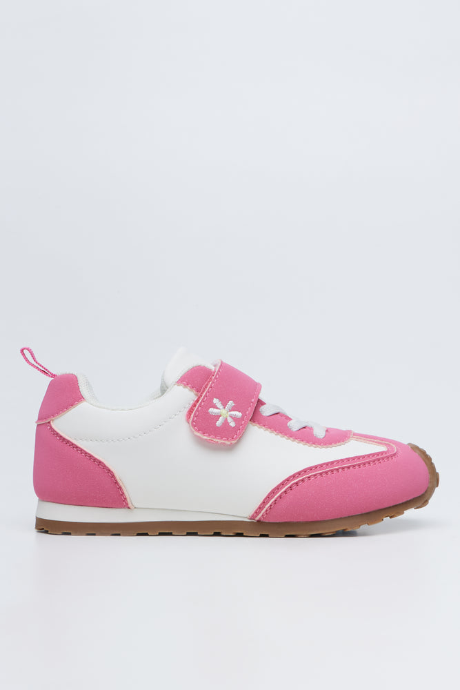 White Daisy Wide Fit Sneakers (1)