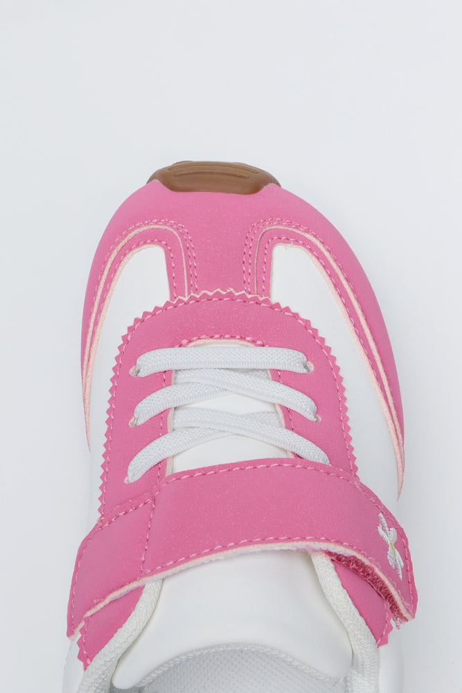 White Daisy Wide Fit Sneakers (4)