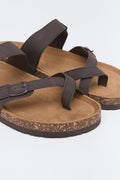 Chocolate Toe Post Footbed Sandals (2)