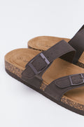 Chocolate Toe Post Footbed Sandals (3)
