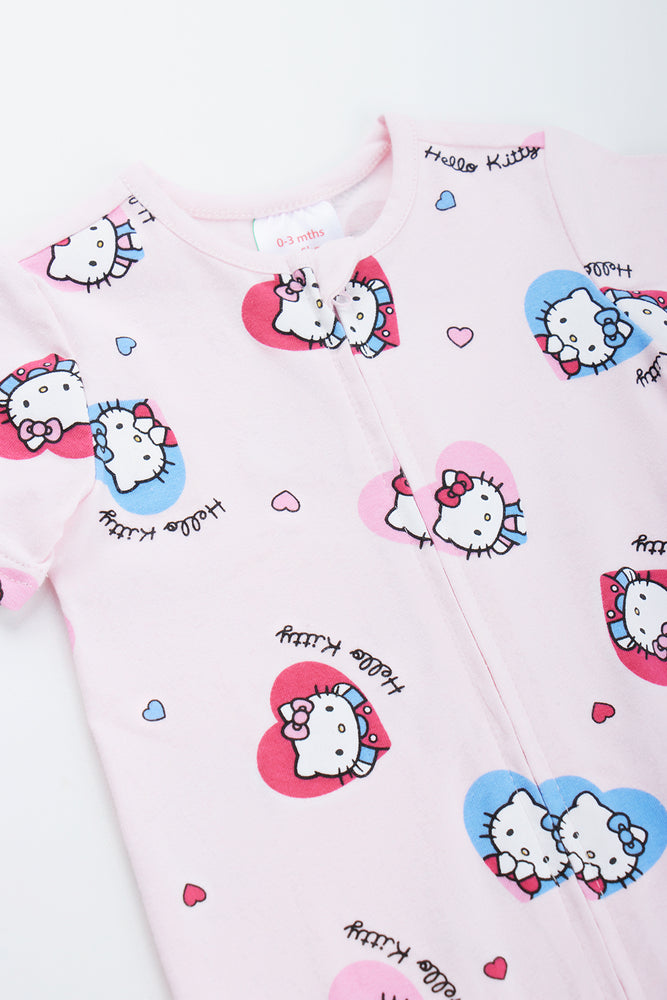 Pink Hello Kitty Zip Thru Romper (1)