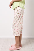 Green Bloom Print Capri Pyjamas (5)