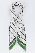 Striped Satin Neck Scarf