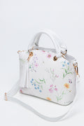 Floral Print Handbag With Tassel (2)