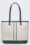 Embossed Colourblock Tote Bag