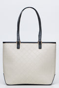 Embossed Colourblock Tote Bag (1)