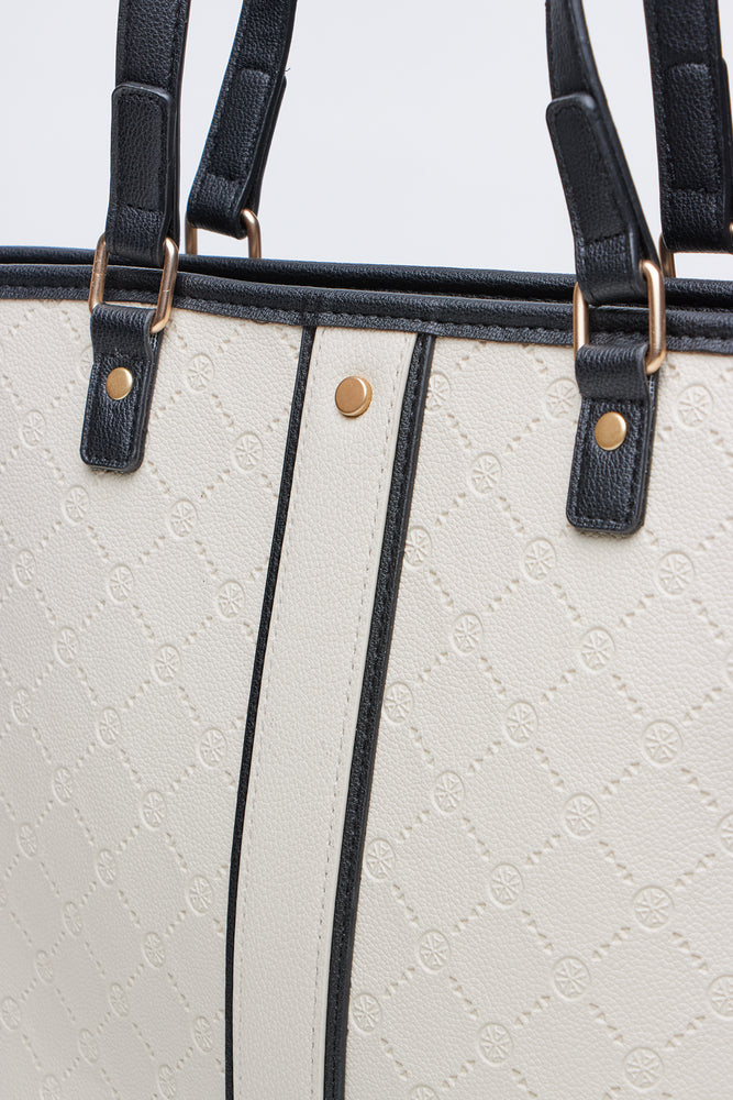 Embossed Colourblock Tote Bag (3)