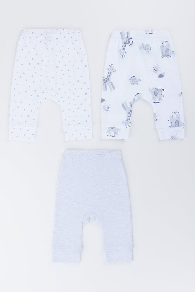 3 Pack Safari Print Cuffed Leggings (2)