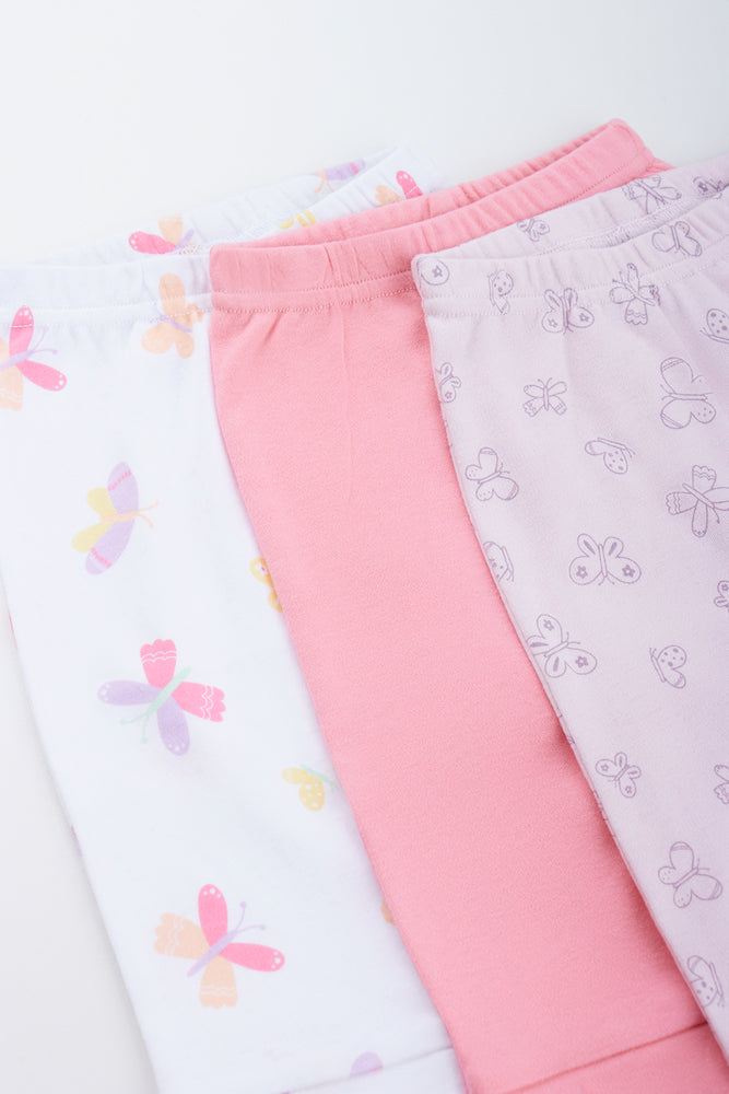 3 Pack Butterfly Cuffed Leggings (1)