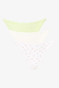 3 Pack Seam Free Floral Lace Thongs (1)