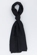 Versatile Solid Black Fashion Scarf