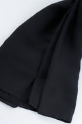 Versatile Solid Black Fashion Scarf (1)