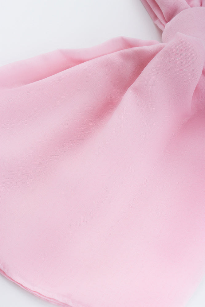 Soft Pastel Pink Lightweight Scarf (1)