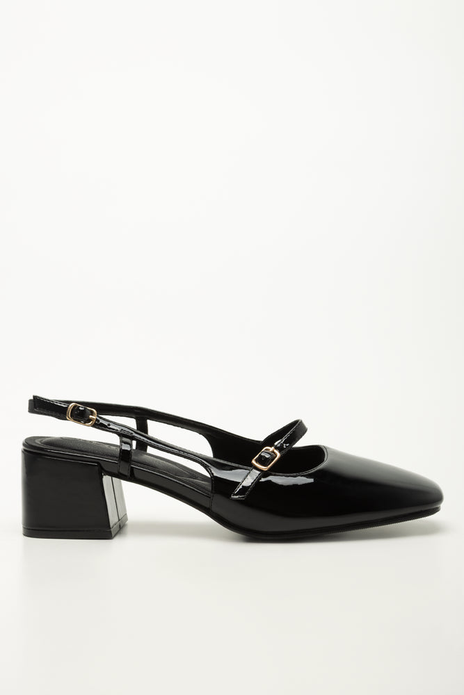 Black Patent Block Heels (1)
