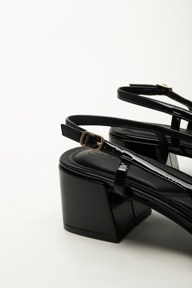 Black Patent Block Heels (3)