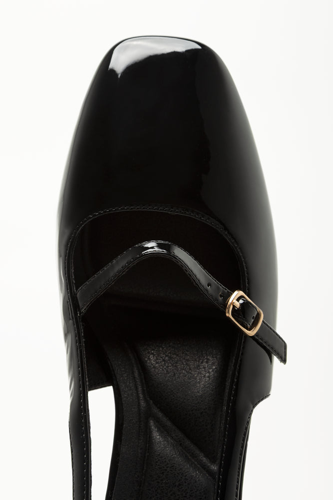 Black Patent Block Heels (4)