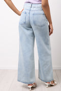 Light Blue Wash Wide Leg Jeans (2)