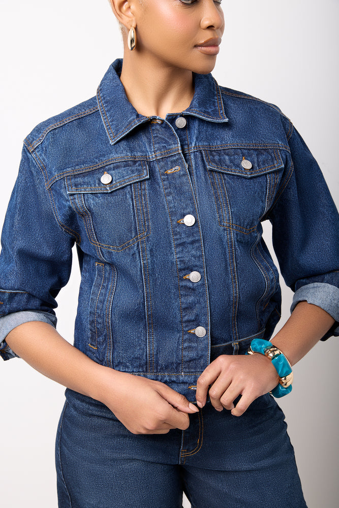 Blue Denim Trucker Jacket (3)
