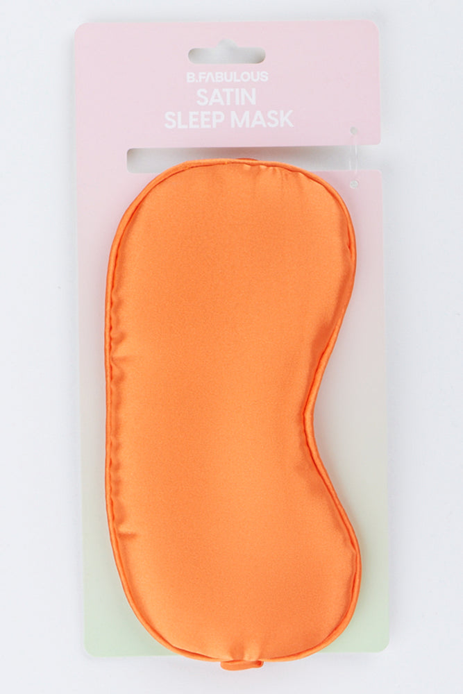 Bright Orange Satin Sleep Mask