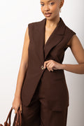 Brown Sleeveless Twill Waistcoat (3)